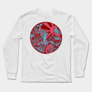 Pastel Tones Dreaming of Japan Long Sleeve T-Shirt